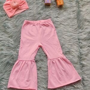 Pink Flared Kids Bottoms